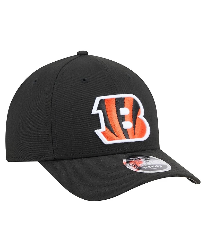 New Era Men's Black Cincinnati Bengals Team Collection 9FORTY M-Crown Adjustable Hat