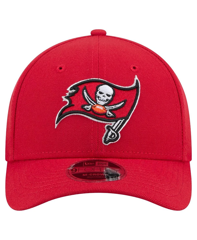 New Era Men's Red Tampa Bay Buccaneers Team Collection 9FORTY M-Crown Adjustable Hat