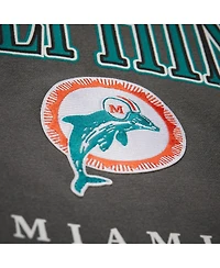 Mitchell & Ness Men's Gray Miami Dolphins Slot Pullover Hoodie