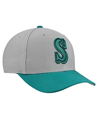 Mitchell & Ness Men's and Women's Gray Seattle Mariners Basic Coop Pro Adjustable Hat