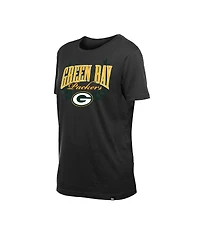 New Era Women's Black Green Bay Packers 2025 Nfl Draft T-Shirt