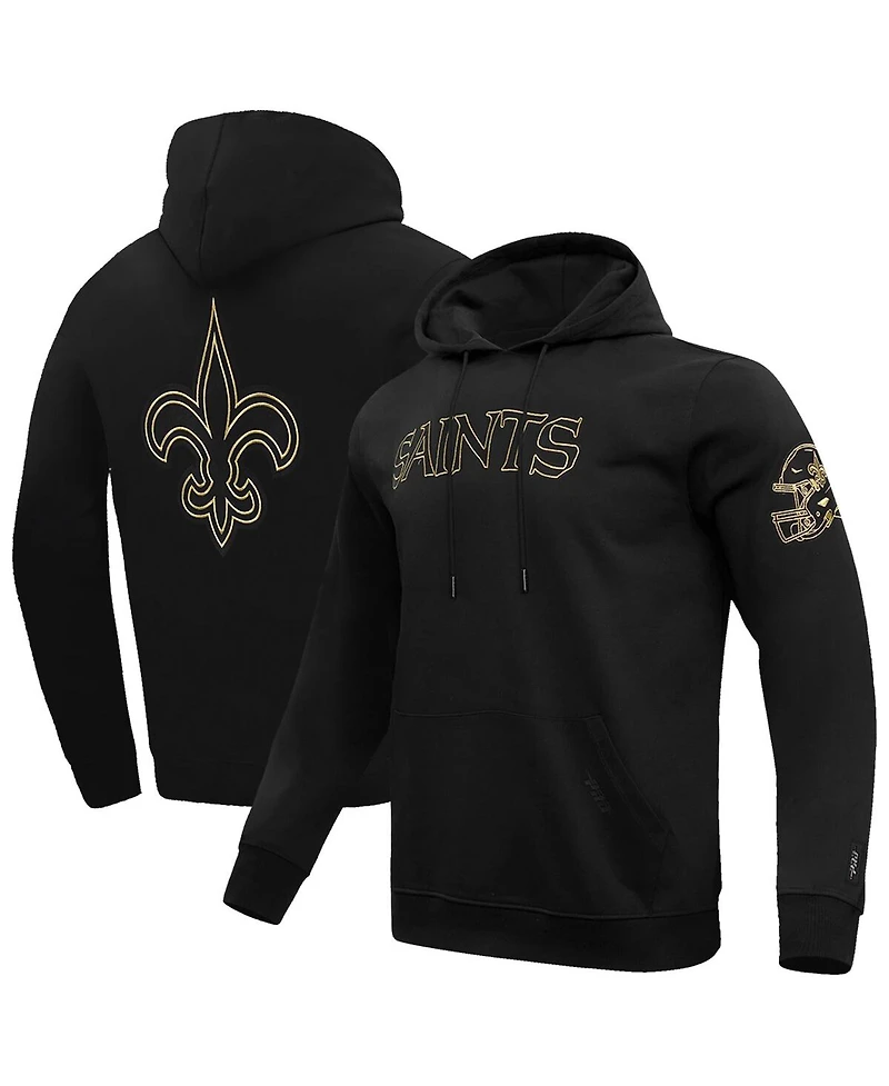 Pro Standard Men's Black New Orleans Saints Classic Chenille Pullover Hoodie