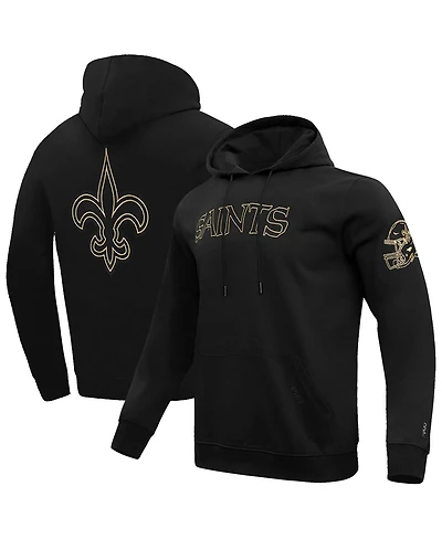Pro Standard Men's Black New Orleans Saints Classic Chenille Pullover Hoodie
