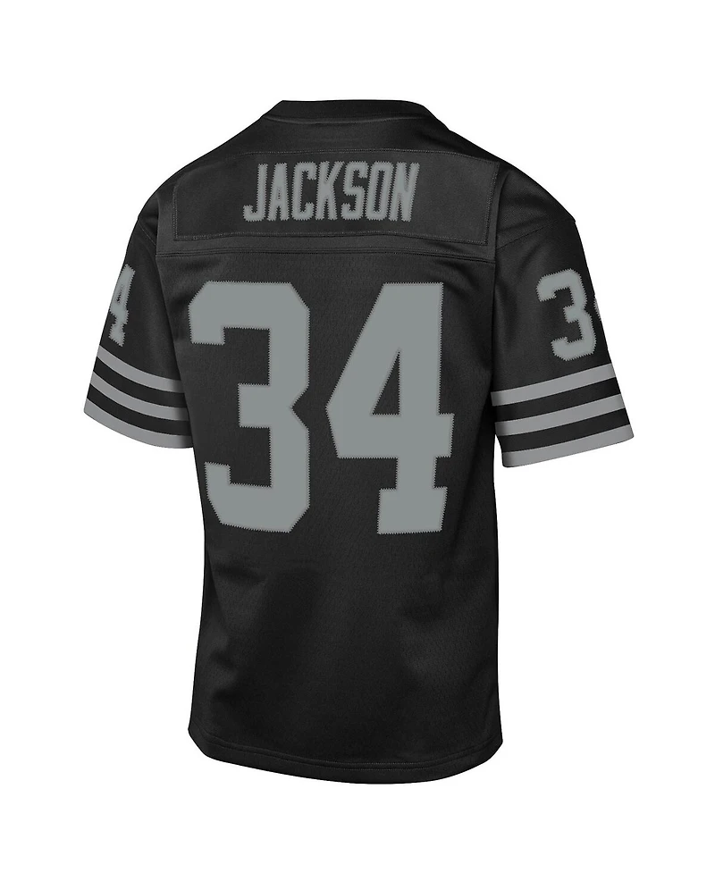 Mitchell & Ness Big Boys and Girls  Bo Jackson Black Las Vegas Raiders 1988 Throwback Fashion Jersey