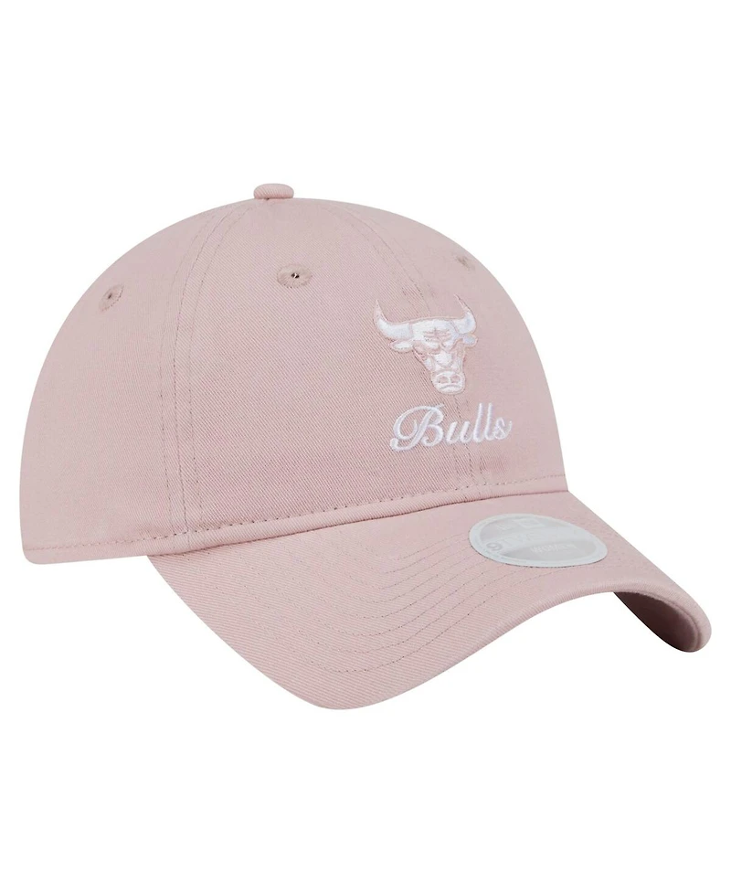 New Era Women's Pink Chicago Bulls Gameday Preppy 9Twenty Adjustable Hat