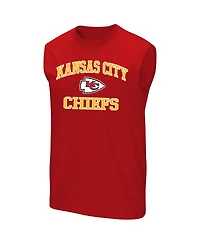 Fanatics Men's Travis Kelce Red Kansas City Chiefs Big Tall Player Name Number Muscle Tank Top T-Shirt