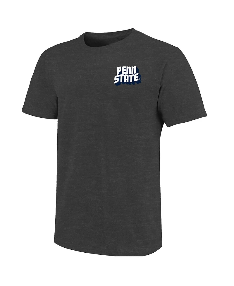 Image One Men's Charcoal Penn State Nittany Lions Big Tall Welcome Postcard Hyper Local Core T-Shirt