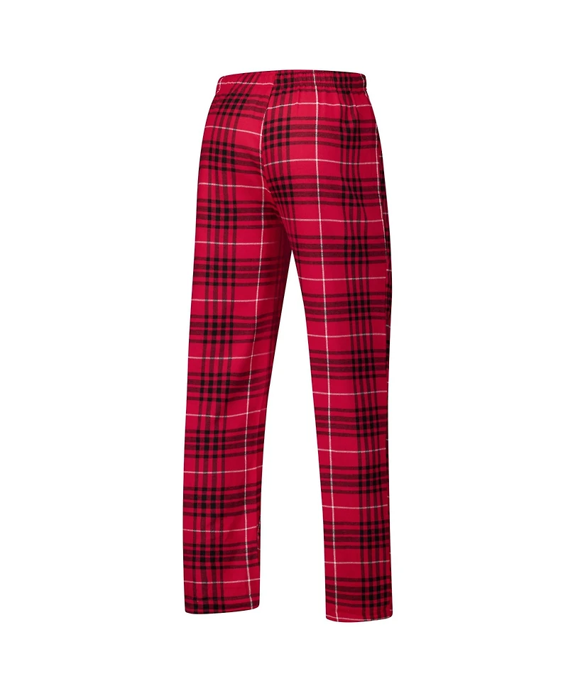 Concepts Sport Men's 2-Piece Cardinal/Black Arizona Cardinals Vector Top and Flannel Pants Sleep Set