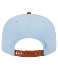 New Era Men's Light Blue/Brown Philadelphia 76ers 2-Tone Color Pack 9FIFTY Snapback Hat