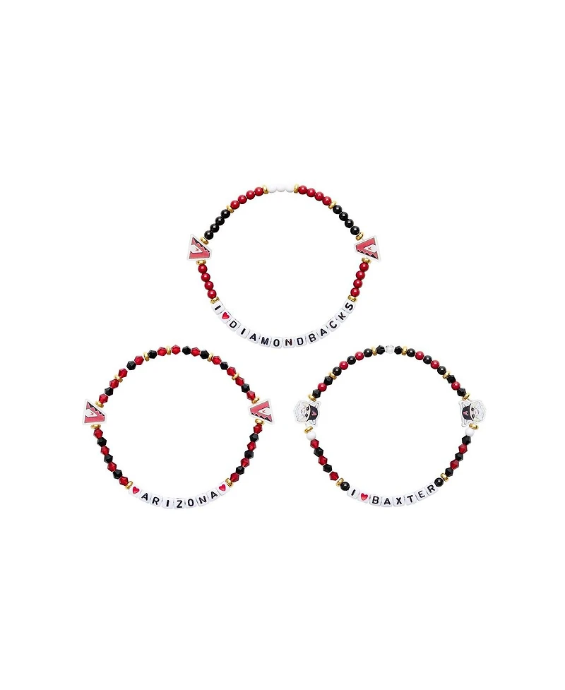 Foco Arizona Diamondbacks 3-Pack Friendship Bracelet Set