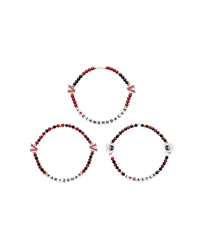 Foco Arizona Diamondbacks 3-Pack Friendship Bracelet Set