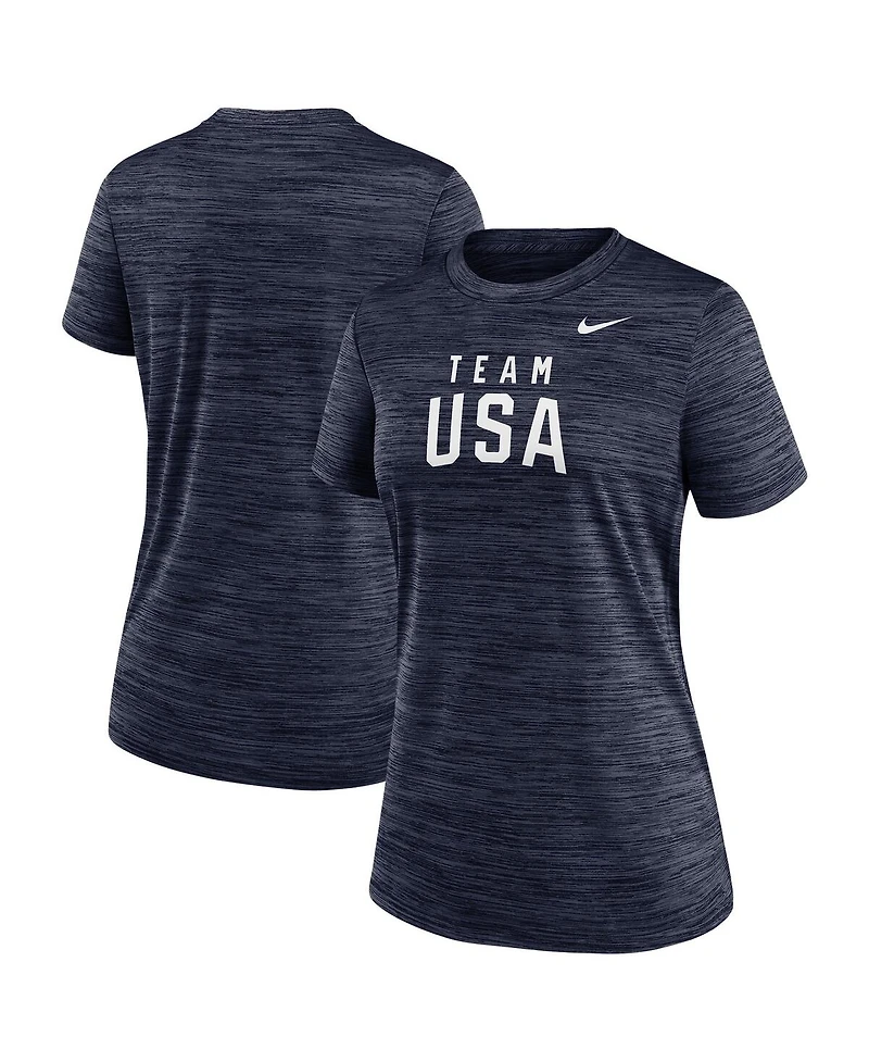 Nike Women's Navy Velocity Performance T-Shirt