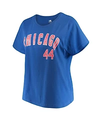 Majestic Women's Anthony Rizzo Royal Chicago Cubs Name Number T-Shirt