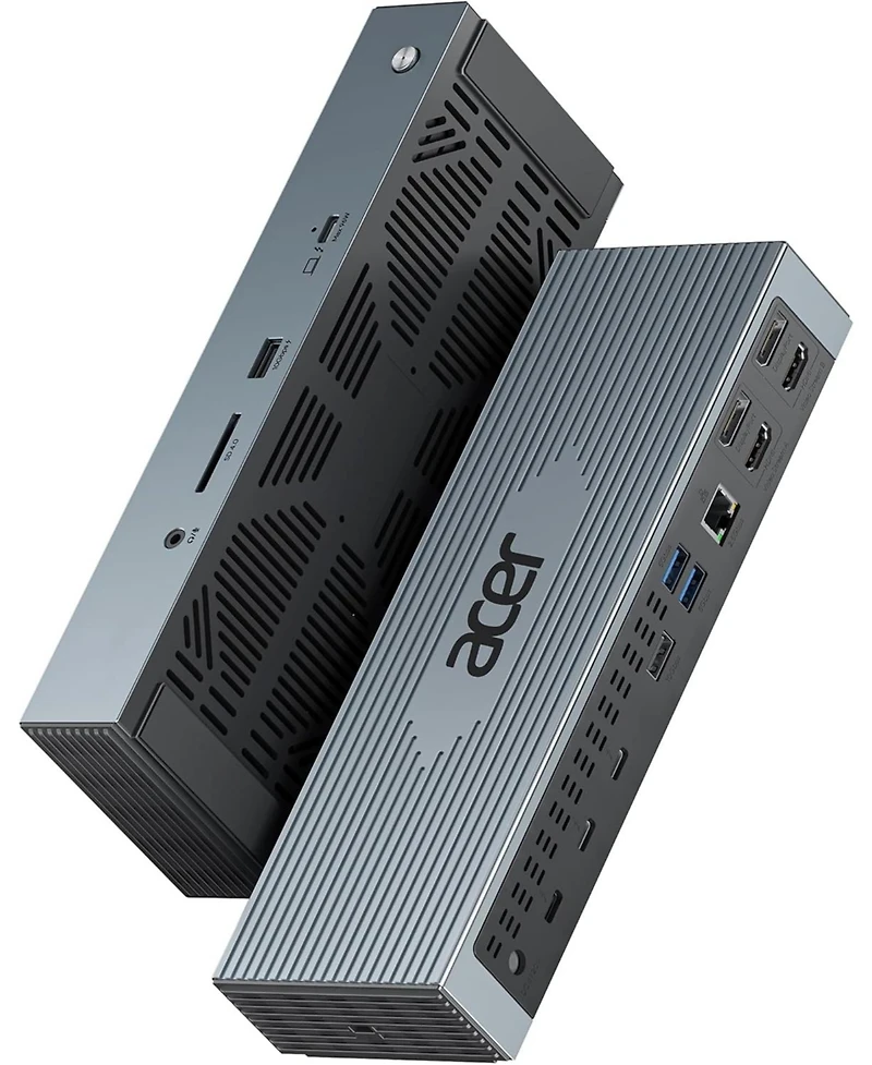 Acer Thunderbolt 4 Dock for 4 Monitors | 16-in-1 Usb-c Docking Station with 40Gbps Speed, 4K60Hz, 8K Support, 160W Power, 2.5Gbps Ethernet | Compatibl