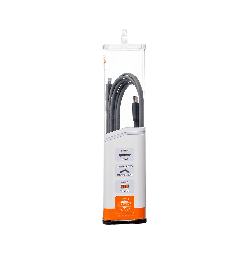 Ventev Flat Usb C to Apple Lightning High Speed Tangle-Free 6 Foot Cable