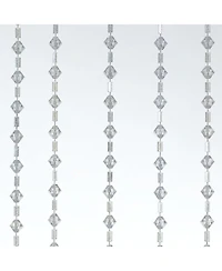 Kate Aurora Luxurious Jaeger Rod Pocket Acrylic Beaded Single Window Curtain Panel