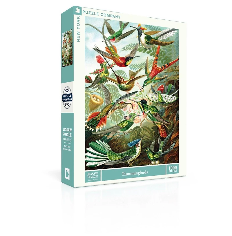 New York Puzzle Company Hummingbirds 1000 Piece Puzzle