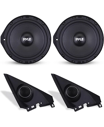 Pyle Two-Way Coaxial Speaker Systems, 6.5'' for 2006-Up Honda & Acura, 300 Watts, 4 Ohm Impedance (Pair)