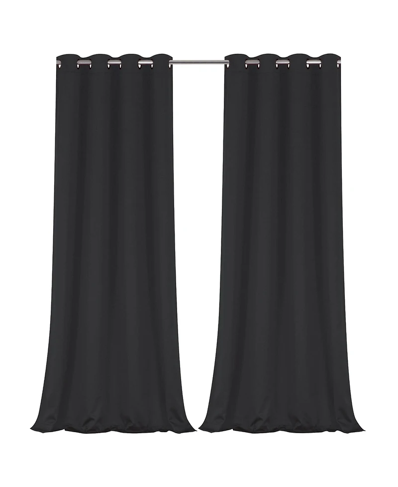 GoodGram 2 Pack: Hotel Thermal Grommet 100% Blackout Curtains - 52 in. W x 45 L, Monterey