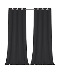 GoodGram 2 Pack: Hotel Thermal Grommet 100% Blackout Curtains - 52 in. W x 45 L, Monterey