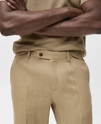 Mango Men's Slim-Fit Linen Pants