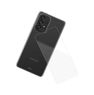 Case-Mate Protection Pack Tough Case and Glass Screen Protector for Samsung Galaxy A53 5G-Clear