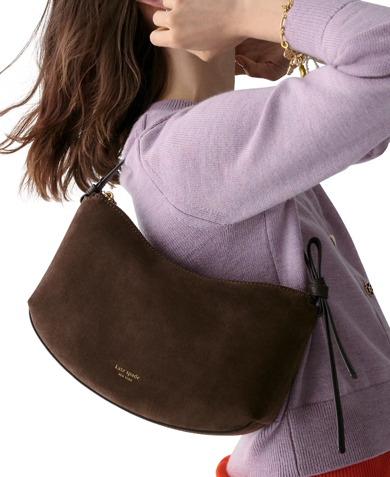 kate spade new york Loop Medium Suede Shoulder Bag