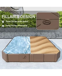 Outsunny Offset Umbrella Base, /Water Filled Umbrella Sd,