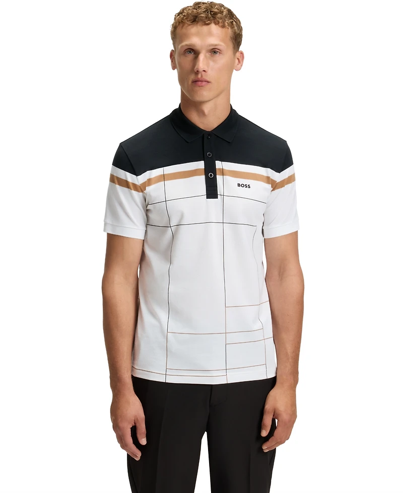 Boss by Hugo Men's Quick-Dry Stretch Cotton Slim-Fit Polo Shirt