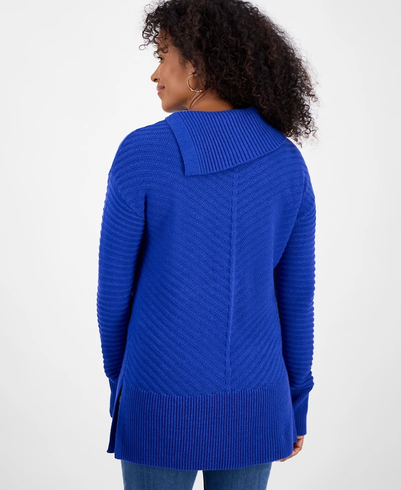 Style & Co Women's Envelope-Neck Tunic Sweater, Created for Macy's