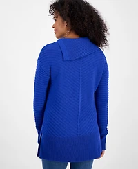 Style & Co Women's Envelope-Neck Tunic Sweater, Created for Macy's