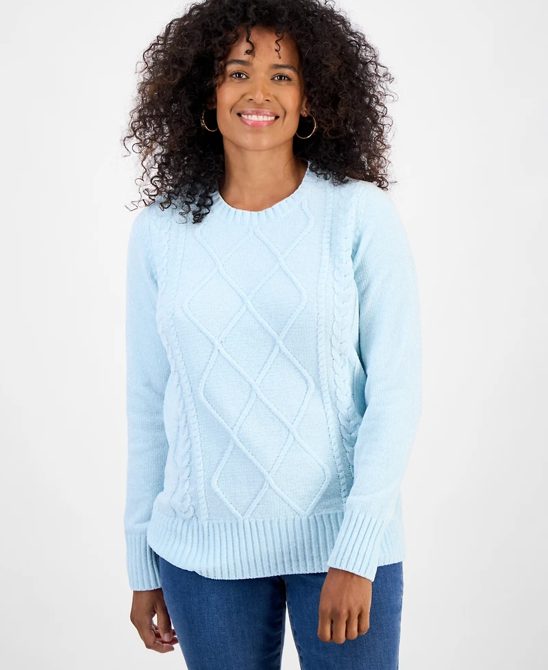 Style & Co Women's Chenille Crewneck Sweater, Macy's Exclusive