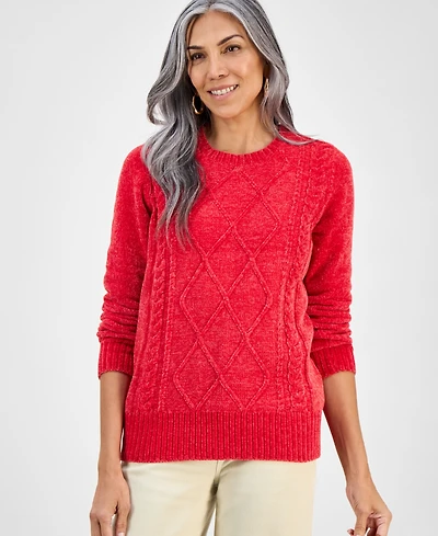 Style & Co Women's Chenille Crewneck Sweater, Macy's Exclusive