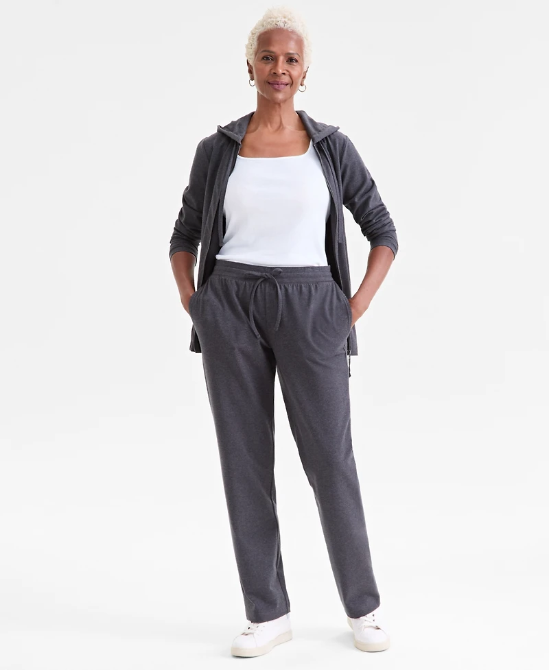 Style & Co Women's Mid-Rise Drawstring-Waist Sweatpants, Created for Macy's