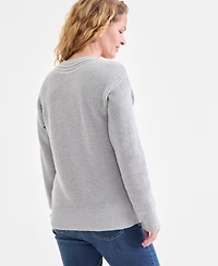 Style & Co Women's V-Neck Long-Sleeve Sweater, Macy's Exclusive
