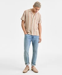 Sun + Stone Men's Short-Sleeve Cotton Driver Shirt, Macy's Exclusive