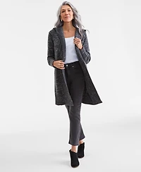 Style & Co Women's Open-Front Hooded Cardigan, Macy's Exclusive