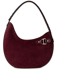 Lauren Ralph Suede Medium Tasha Shoulder Bag