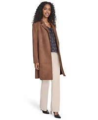 Tommy Hilfiger Women's Scuba Suede Long Sleeve Topper