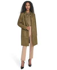 Tommy Hilfiger Women's Scuba Suede Long Sleeve Topper