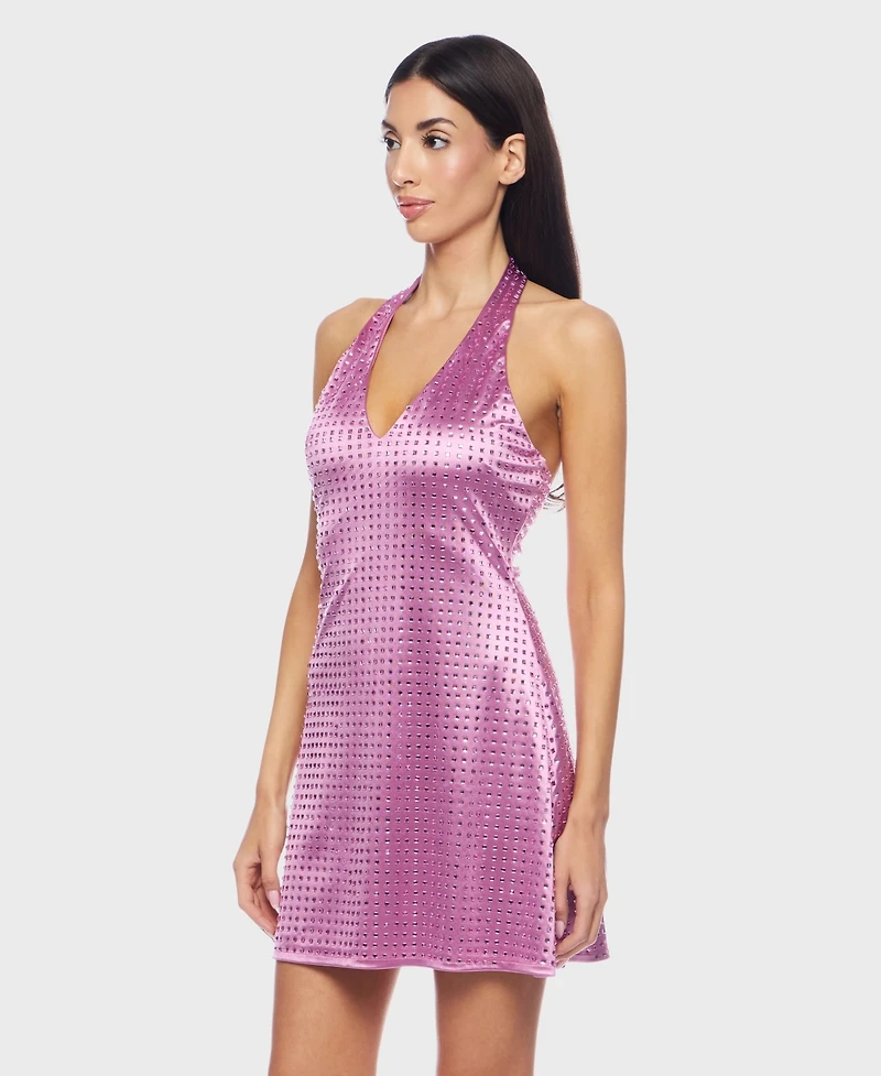 Alex & Sophia Juniors' Open-Back Sleeveless Bodycon Dress