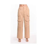 The Noli Shop Women's Milan Satin Cargo Pant