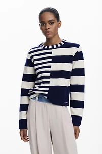 Desigual Women's Combined striped sweater