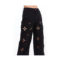 The Noli Shop Women's Kaia Pearl High Rise Jean