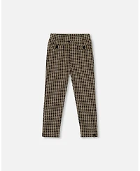 Deux par Girl Jacquard Knit Pant with Welt Pocket - Child