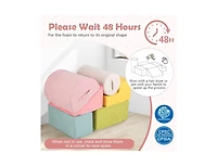 Akiudex 6-Piece Baby Climbing Blocks with 30D High-Density Foam and Carrying Handles