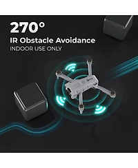 Contixo F21 Pro Foldable Drone with 4.3" Screen Remote, Obstacle Avoidance, Brushless Motors, 2 Batteries for Beginners
