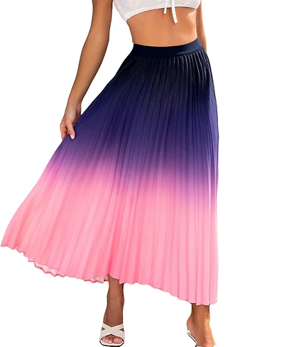 Cupshe Women's Let's Dance Ombre Midi Skirt