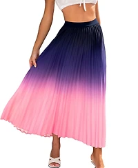 Cupshe Women's Let's Dance Ombre Midi Skirt