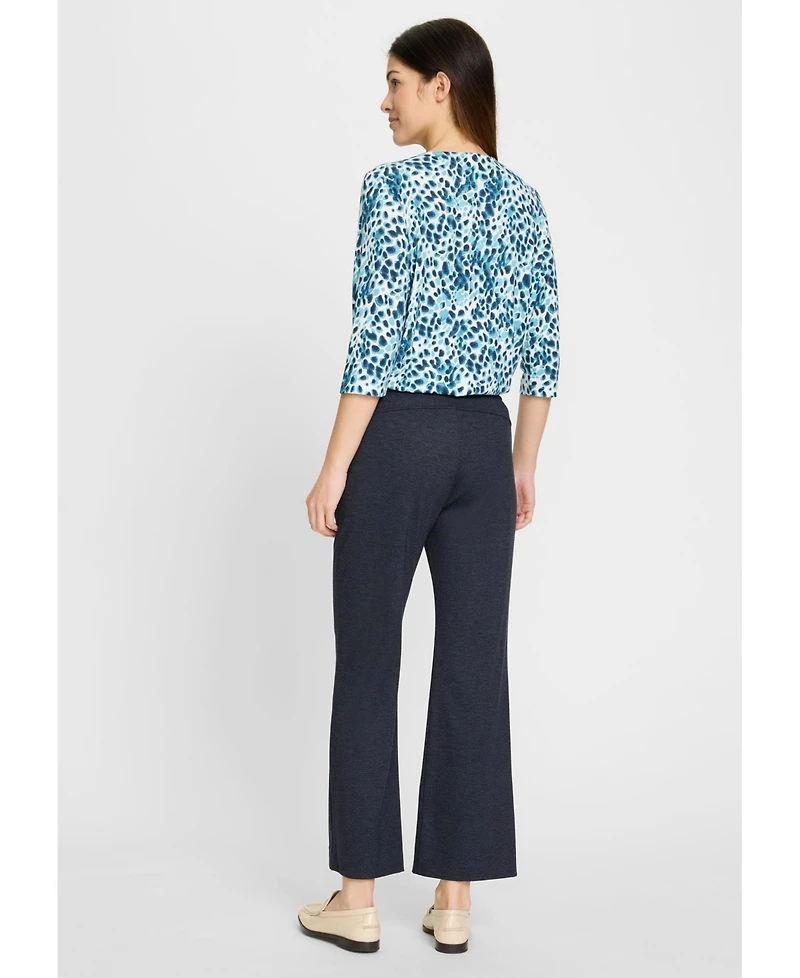 Olsen Mona Fit Bootcut Leg Denim Look Cropped Trouser